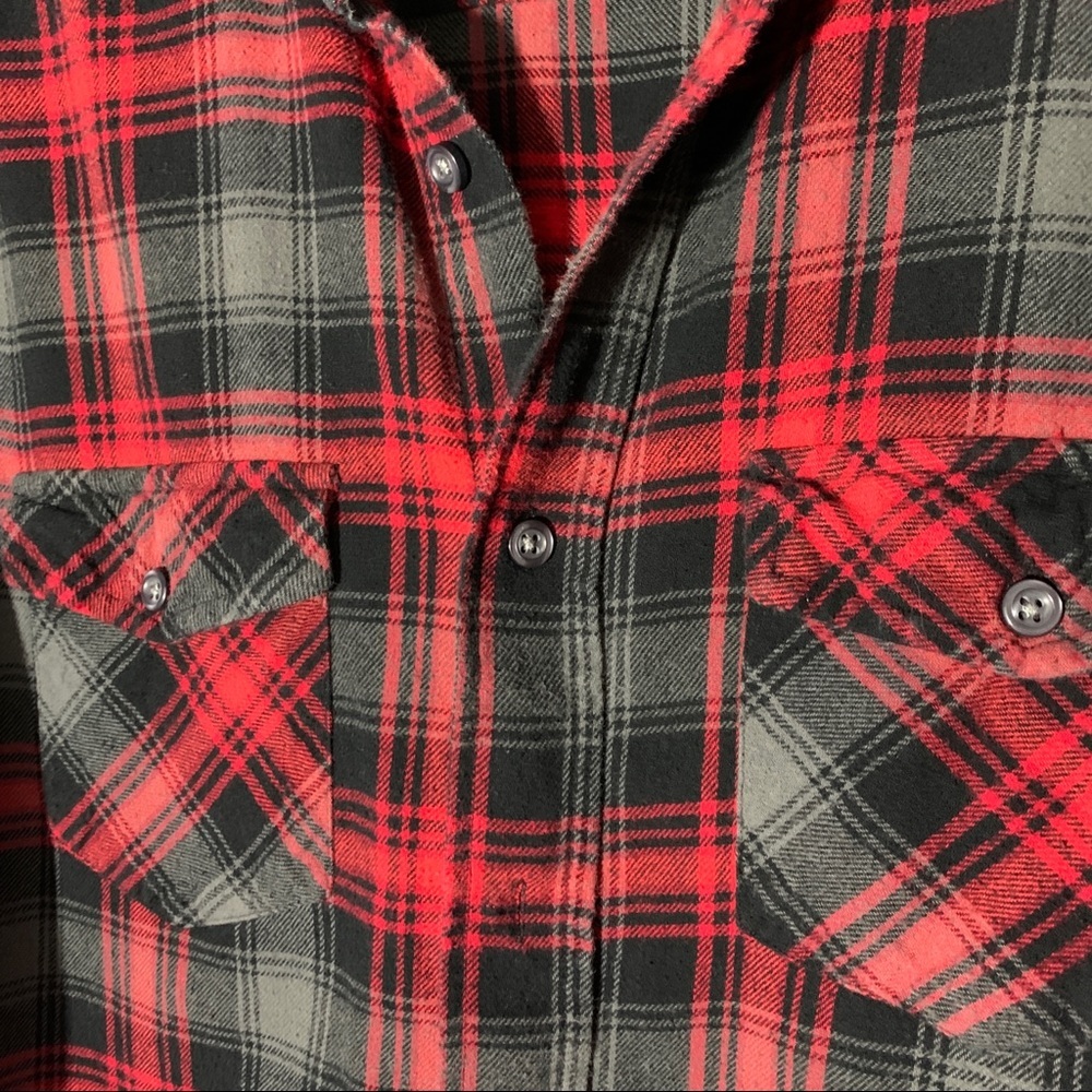 Airwalk Mens Plaid Cotton Button Up Shirt Sz Lrg - Picture 8 of 13